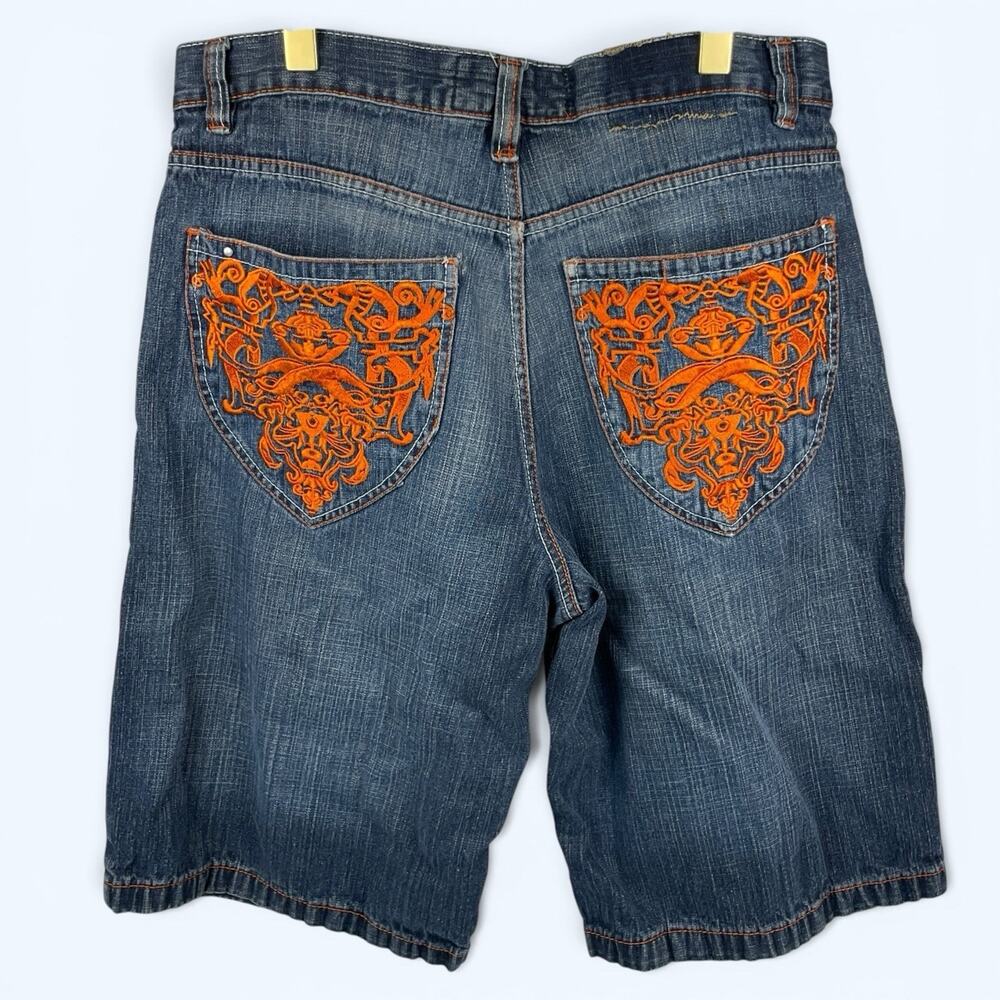 Evolution In Design Denim Shorts Men's Pocket Embroidery Size 38x14